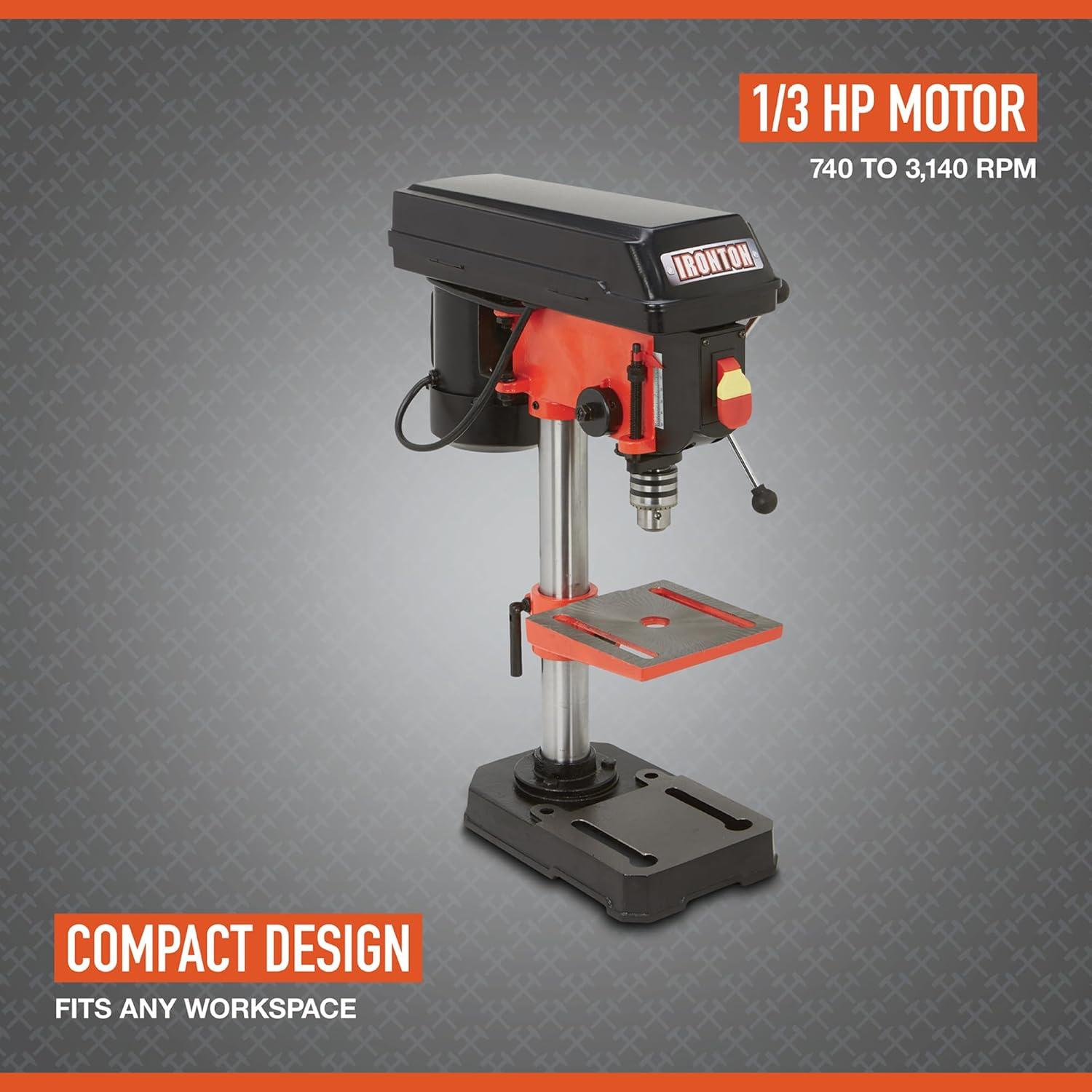 Our Hands-On Take: ‌Ironton 5-Speed Benchtop Drill Press Review